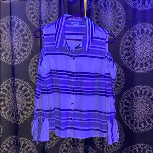 striped button up